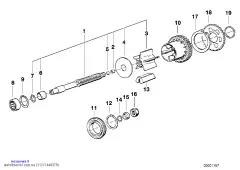 пружинное стопорное кольцо (11211460379)