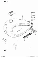 Cushion,fuel tank (44542-38300-000)