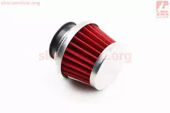 Фільтр повітряний нульовий 35мм червоний малий (Китай)