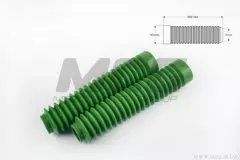 Гофра переднього амортизатора універсальні діаметр 30 на 50мм длина 250мм зелені пара (MZK)