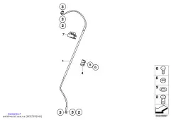 Держатель тормозного шланга (34327692466)