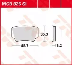 Колодки гальмівні дискові LUCAS MCB825SI
