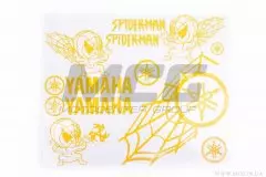 Наклейки набір декор YAMAHA SPIDER (35х28) жовті