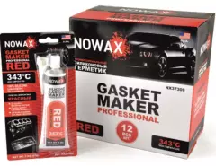 Герметик силіконовий червоний NOWAX GASKET MAKER RED (+343С) 85гр