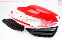 Пластик задній бічний лівий та правий STORM 50 150 NEW комплект 4 деталі червоний (Viper) (Китай)