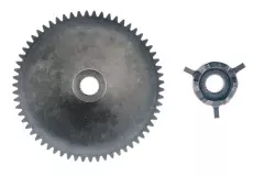 Щока варіатора нерухома 4T GY6 50 (+відома частина храповика, крильчатка), (STEEL MARK)