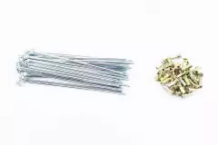 Спиця заднього колеса L=160мм, D=3мм, комплект 36шт, DELTA (PRC), Срібний