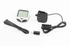 Велокомп`ютер дротовий 15-функцій сірий (без батарейок), (Китай)