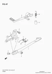 Bolt,prop stand gsx- (42411-47H00-000)