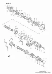 Gear gsf600 (24341-27A01-000)