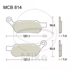 Колодки гальмівні дискові LUCAS MCB814SH