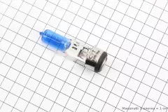 Лампа фари H6 BA20D 12V 35/35W super синя свічка тип 3 (Китай), Синій
