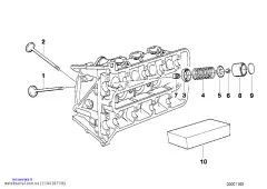 Сухарь клапана (11341307136)
