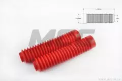 Гофра переднього амортизатора універсальні діаметр 30 на 45мм длина 190мм червоні пара (MZK)