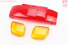 Скло стопа червоне та поворотів жовті комплект 3шт Honda LEAD AF-20 (Китай)