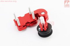 Натяжитель цепи приводной с роликом (универсальный, качественный), (SOKO), Красный