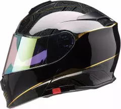 Шолом Z1R Solaris 2.0 Notorious, Чорний глянцевий/Золотий, XXL