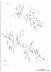 Bar,pillion footrest (43621-32C00-000)