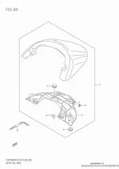 Box,seat tail vzr180 (45550-48G00-YAY)