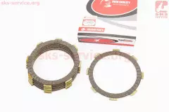 Диск зчеплення фрикційний CG150-200сс комплект 6шт (ZHENGHE)