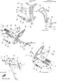Подножка передняя, левая (2D1-27410-00-00)