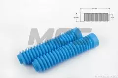 Гофра переднього амортизатора універсальні діаметр 30 на 50мм длина 250мм блакитні пара (MZK)