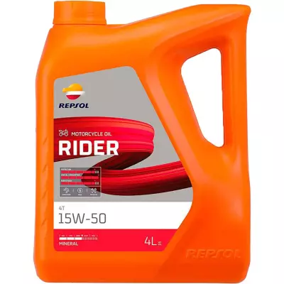 Олива моторна REPSOL RIDER 4T 15W-50 4 л.