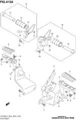 Rubber, footrest vz8 (43612-39G00-000)