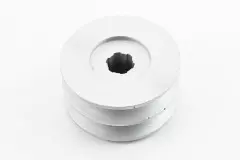 Шків під шліць d-20mm (D-85mm, 2-х пазний, два пази під ремінь SPB, метал) 168F/170F, (Китай)