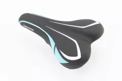 Сидіння MTB 240x140мм чорно-синьо-біле, (Китай)