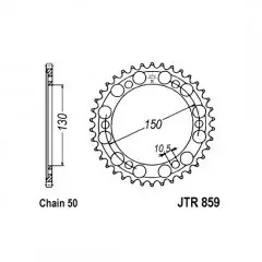 Зірка задня JT Sprockets JTR859.43