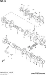 Bush sv650 xf650 (24252-19F00-000)