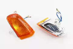 Повороти передні в зборі комплект 2шт, Жовті Honda LEAD AF-20, (Китай), Жовтий
