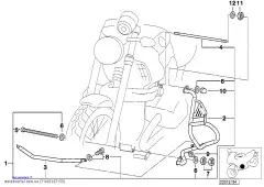 Комплект гаек для защитной дуги нижн. (71602337155)