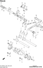 Shaft,gear shift tl1 (25411-02F20-000)