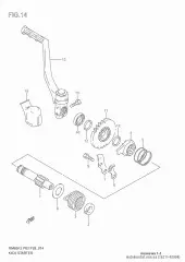 Shaft,kick starter (26211-02B04-000)