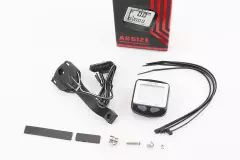 Велокомп`ютер дротовий 11-функцій, сіро-чорний AS-820 (без батарейок), (ASSIZE)