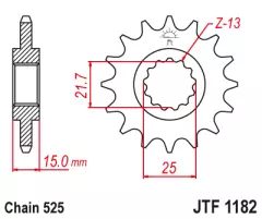 Зірка передня JT Sprockets JTF1182.15