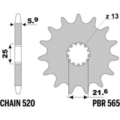 Зірка передня PBR 565.15 18NC