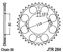 Зірка задня JT Sprockets JTR284.40